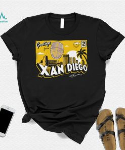 San Diego Padres Xander Bogaerts greetings from Xan Diego signature shirt -  Limotees