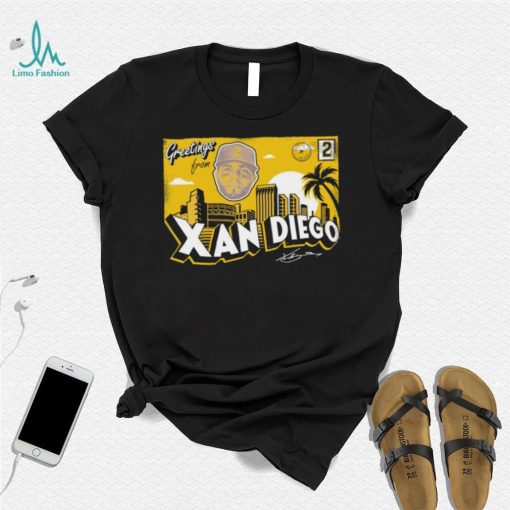 San Diego Padres Xander Bogaerts greetings from Xan Diego signature shirt