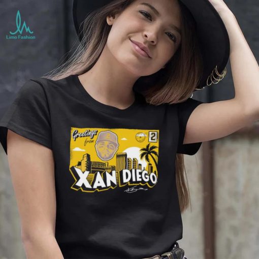San Diego Padres Xander Bogaerts greetings from Xan Diego signature shirt