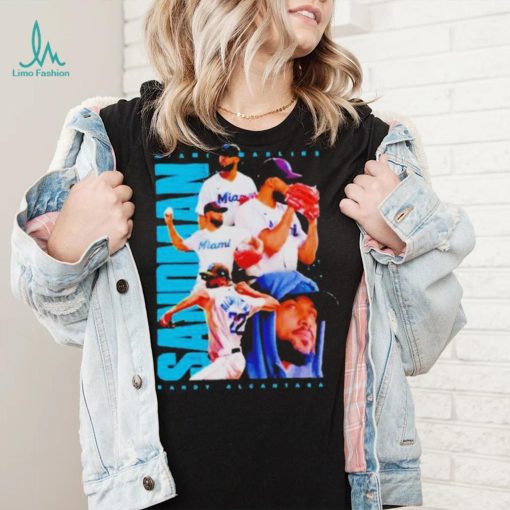 Sandy Alcantara Miami Marlins Football Player Shirt