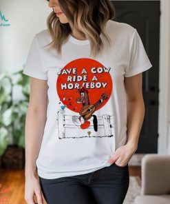 Save A Cow Ride A Horse Boy Shirt