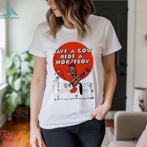 Save A Cow Ride A Horse Boy Shirt