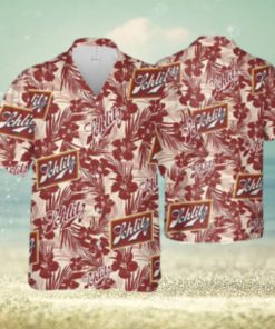 Schlitz Beer Hawaiian Shirt Tropical Flower Pattern Beach Lovers Gift