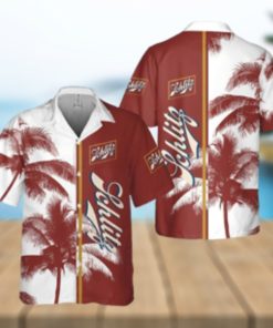 Schlitz Beer Palm Tree All Over Print Hawaiian Shirt