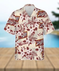 Schlitz Hawaiian Shirt Flowers Pattern Personalized Gift Men And Women