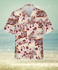 Schlitz Hawaiian Shirt Flowers Pattern Personalized Gift Men And Women