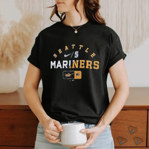 Seattle Mariners Nike Heather Royal Rewind Review Slash Tri Blend Shirt