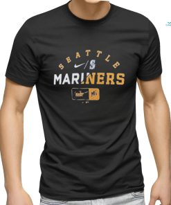 Seattle Mariners Nike Heather Royal Rewind Review Slash Tri Blend Shirt