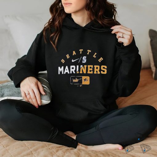 Seattle Mariners Nike Heather Royal Rewind Review Slash Tri Blend Shirt