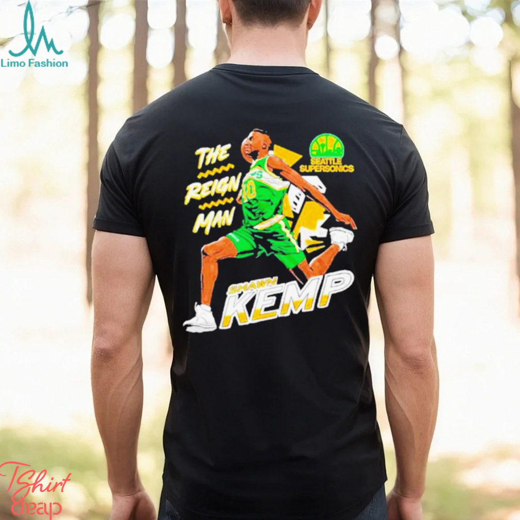 Seattle Supersonics Shawn Kemp The Reign Man Shirt - Limotees