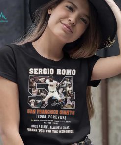 Sergio Romo San Francisco Giants 2008 – Forever Thank You For The Memories T Shirt