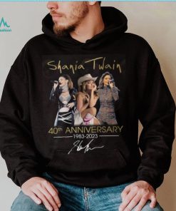 Shania Twain 40th Anniversary 1983 – 2023 Signautre T Shirt