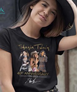 Shania Twain 40th Anniversary 1983 – 2023 Signautre T Shirt