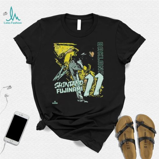 Shintaro fujinami oakland baseball signature 2023 shirt