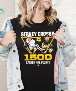 Sidney Crosby Pittsburgh Penguins 1,500 career points shirt