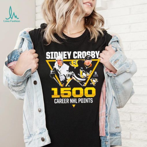 Sidney Crosby Pittsburgh Penguins 1,500 career points shirt