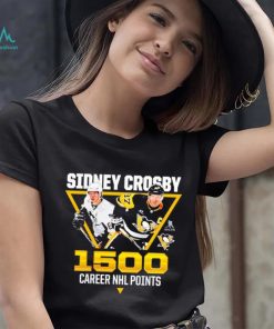 Sidney Crosby Pittsburgh Penguins 1,500 career points shirt