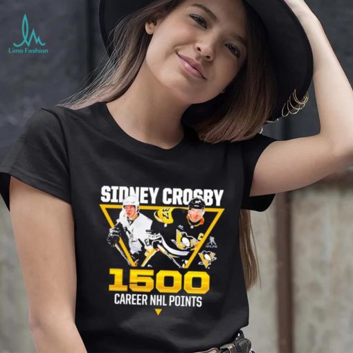 Sidney Crosby Pittsburgh Penguins 1,500 career points shirt