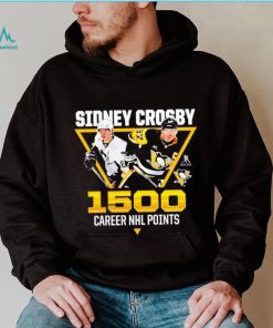 Sidney Crosby Pittsburgh Penguins 1,500 career points shirt