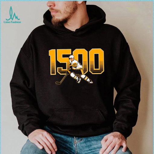 Sidney Crosby Pittsburgh Penguins 1500 points 2023 shirt