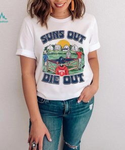 Skeleton Bong suns out die out shirt