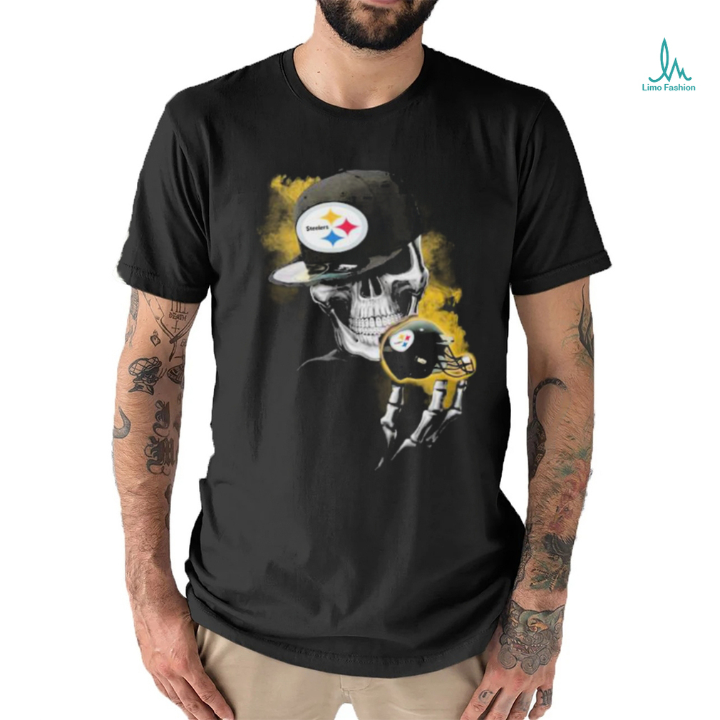 Pittsburgh Steelers Tee Shirt Skull 3D For Men And Women