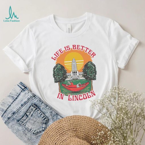 Skeleton life is better in Lincoln sunset shirt