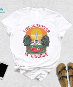 Skeleton life is better in Lincoln sunset shirt