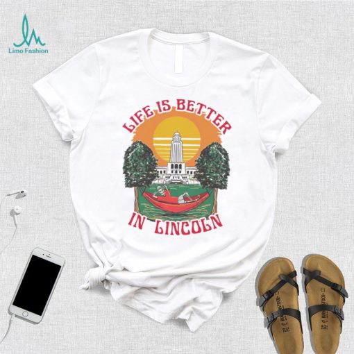 Skeleton life is better in Lincoln sunset shirt