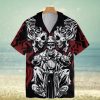 Skull Rose Vintage Hawaiian Shirt Red Roses Gothic Skull Shirt