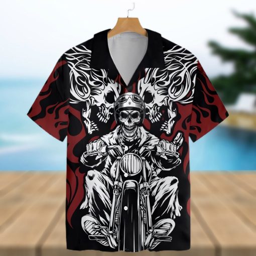 Skull Rider Motorcycle Ez20 0503 Hawaiian Shirt