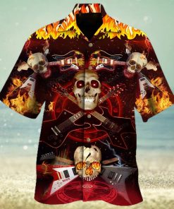 Skull Rock N Roll Hawaiian Shirt Unisex Adult