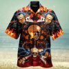 Skull Rose Hawaiian Shirt Made In Hawaii Summer Shirt Beach Shir