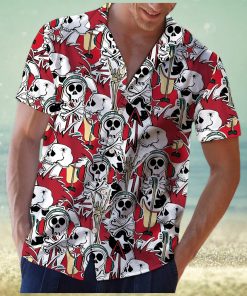 Skull Rock Roll Aloha Hawaiian Shirt Colorful Short Sleeve Summer Beach Casual Shirt