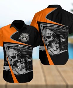 Skull Roller Hawaiian Shirt Summer Button Up For Men Women Couple