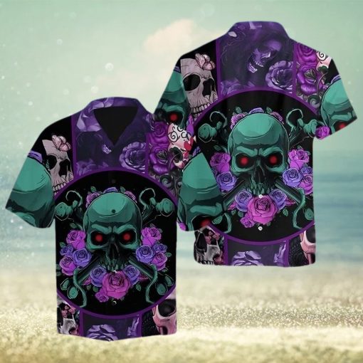 Skull Rose Hawaiian Shirt