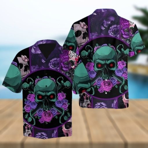 Skull Rose Hawaiian Shirt