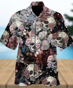 Skull Roses Hawaiian Shirt