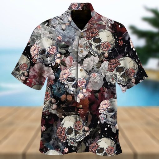 Skull Roses Hawaiian Shirt