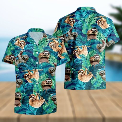 Sloth Cattle Hawaii Shirt Hawaiian Aloha Lover