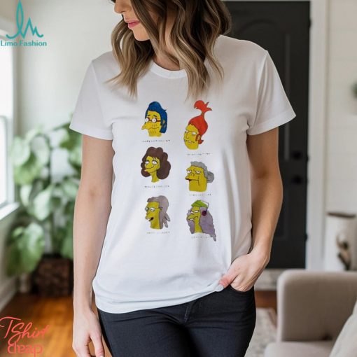 Snake Van Hauten Brandine Tony Maude Carlson Doris Szyslak Prof Lovejoy Otto Bouvier Shirt