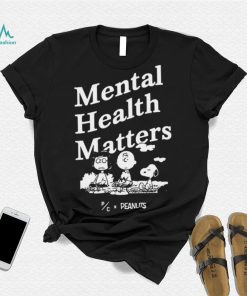 Snoopy Peanuts mental health matters tee