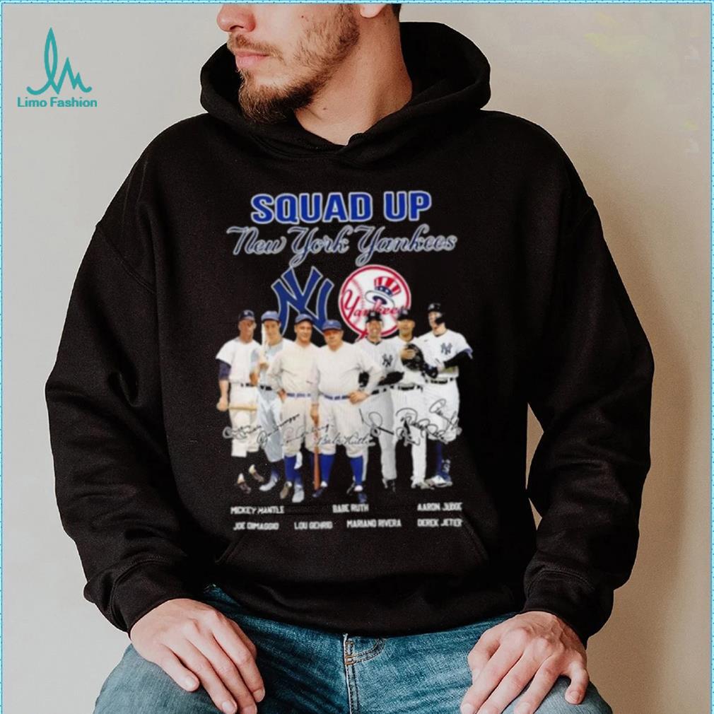 Squad up new york yankees legends signatures shirt, hoodie