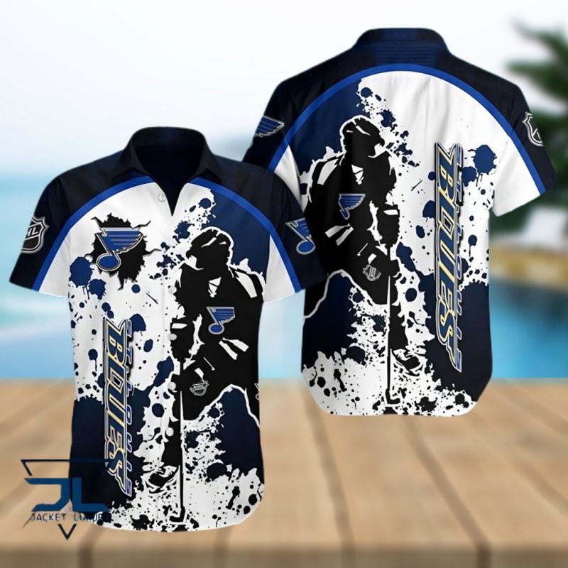 St Louis Blues NHL Color Splash 3D Hawaiian Shirt