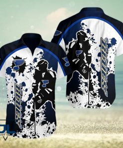 St Louis Blues NHL Color Splash 3D Hawaiian Shirt