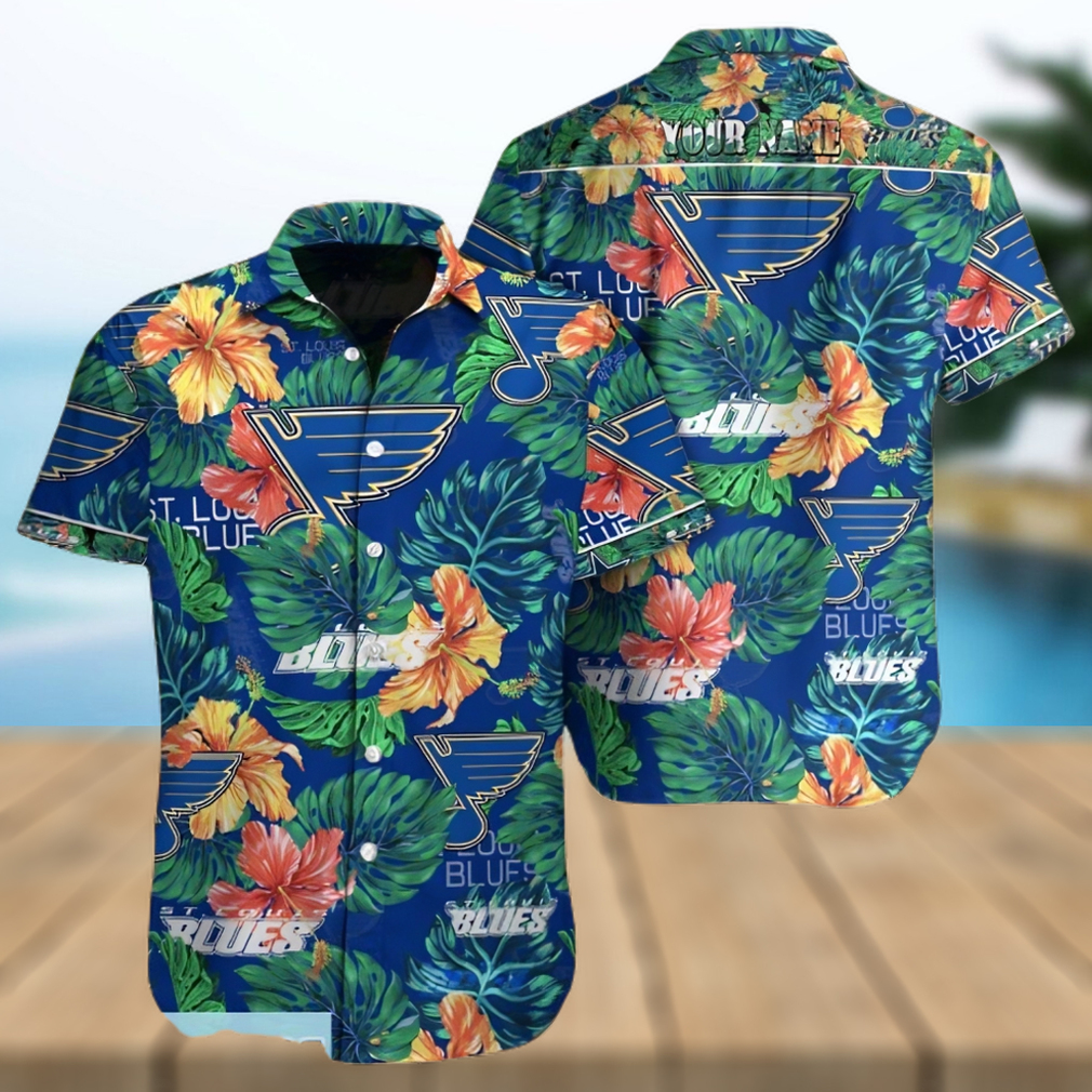 St Louis Blues Retro NHL 3D Hawaiian Shirt And Shorts For Men And