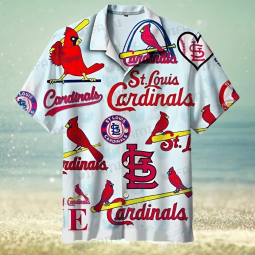 St Louis Cardinals Hawaiian Shirt Logo History St Louis Cardinals Gift