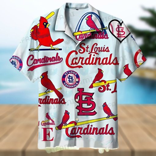 St Louis Cardinals Hawaiian Shirt Logo History St Louis Cardinals Gift