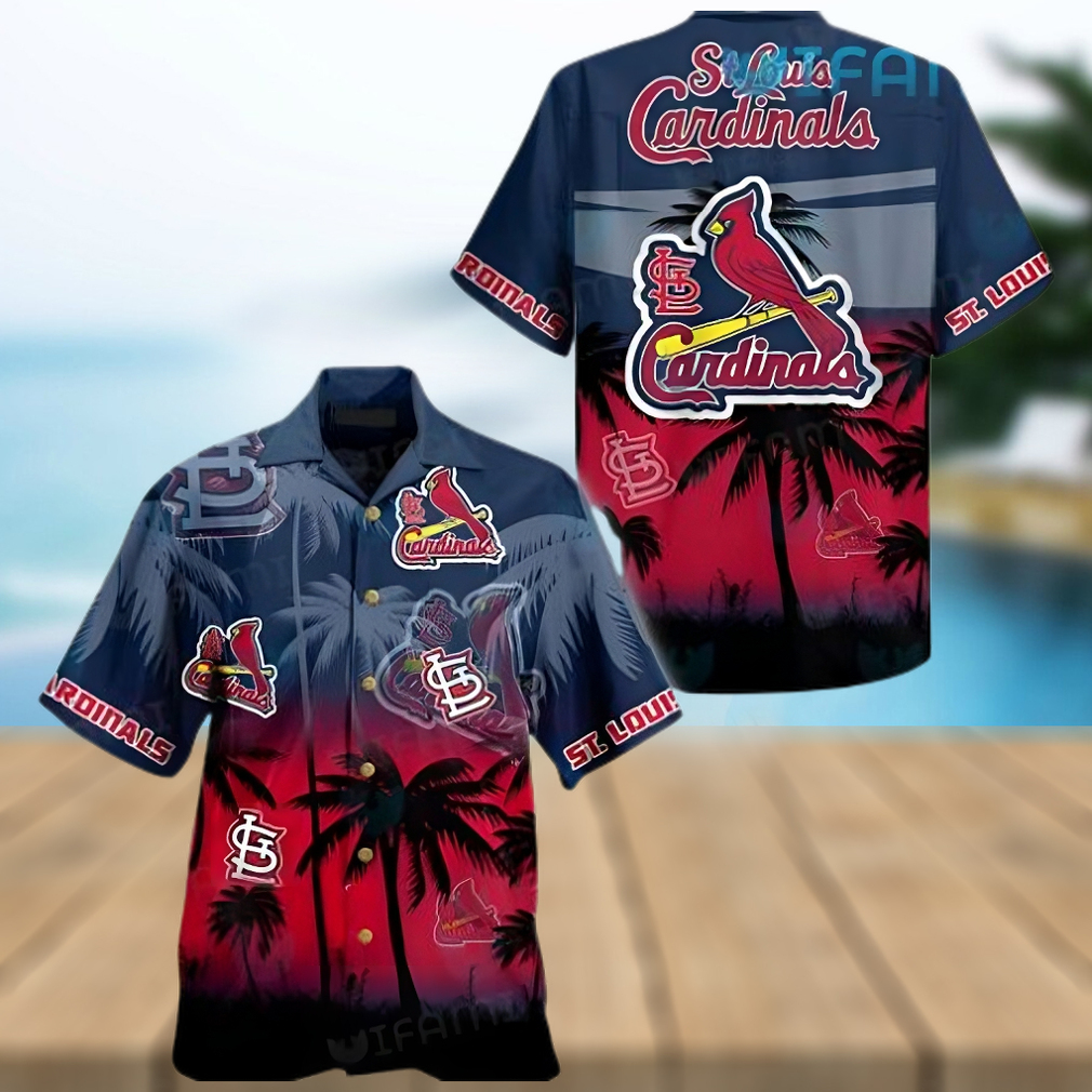 Personalized MLB St Louis Cardinals Palm Tree Style Hawaiian Shirt -  Limotees