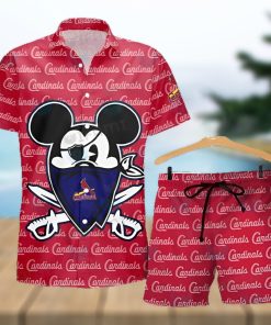 St Louis Cardinals Hawaiian Shirt Pirate Mickey St Louis Cardinals Gift